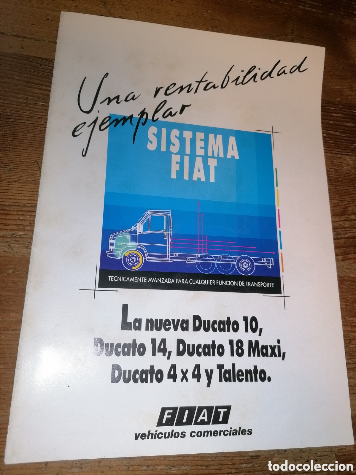 Coches y Motocicletas: Antiguo cat&aacute;logo FIAT DUCATO