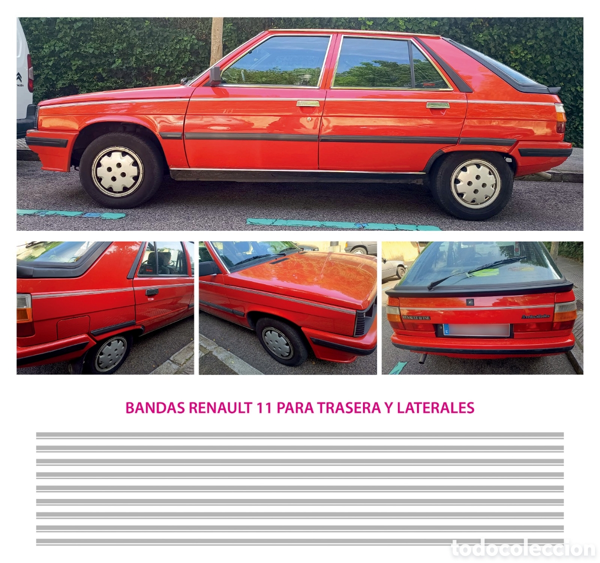 Carros e motociclos: Bandas vinilo Renault 11