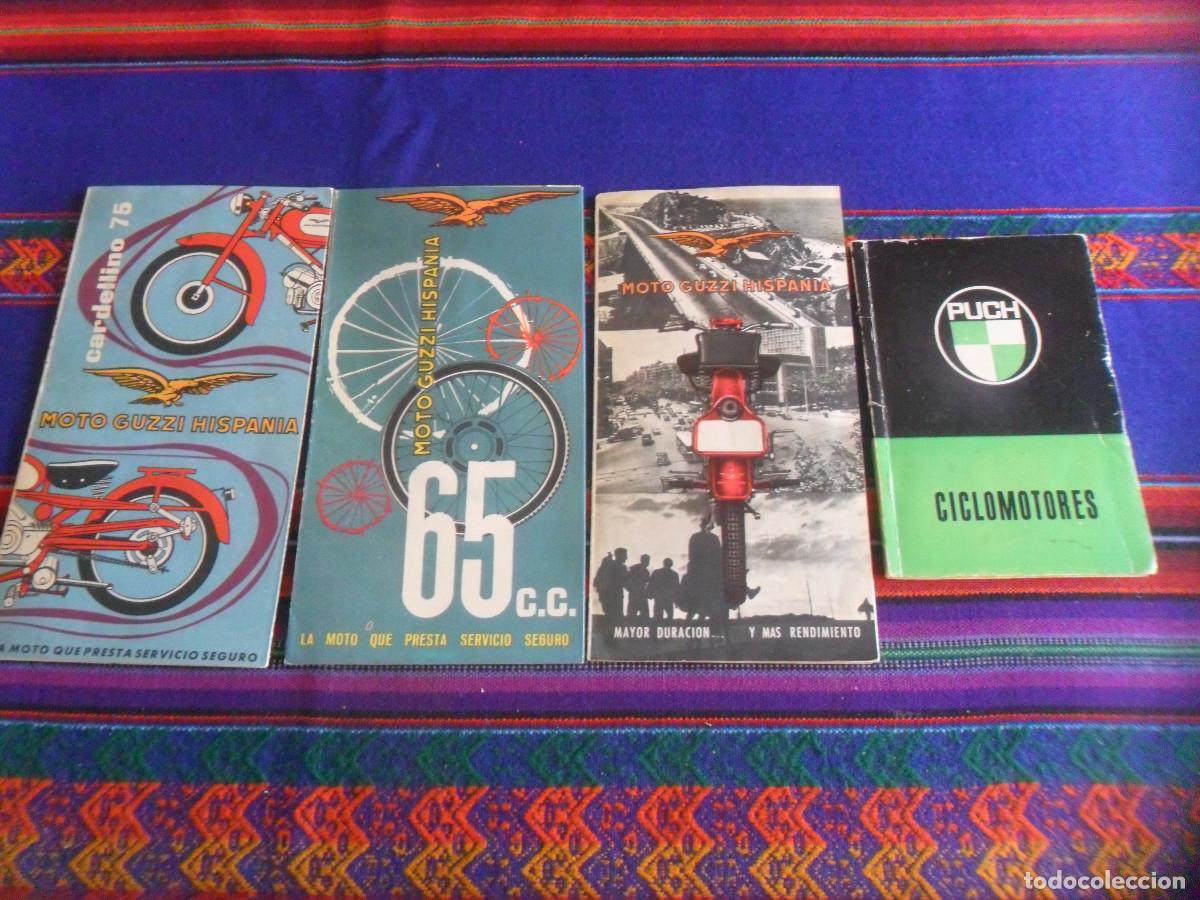Coches y Motocicletas: CAT&Aacute;LOGO MOTO GUZZI HISPANIA CARDELLINO 75 MODELO 65 CC Y 75 CC A&Ntilde;OS 50. REGALO PUCH CICLOMOTORES...