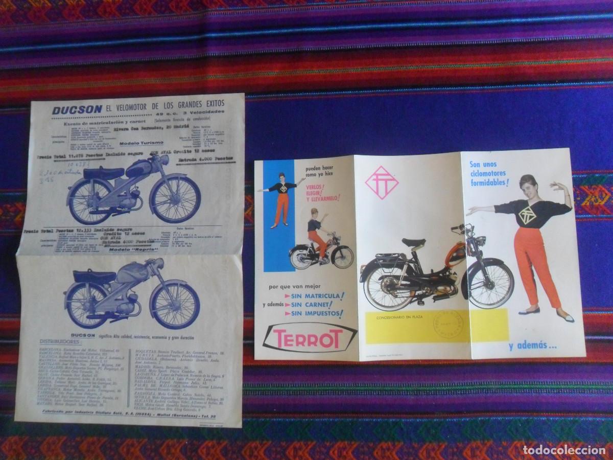 Coches y Motocicletas: CAT&Aacute;LOGO DUCSON EL VELOMOTOR DE LOS GRANDES &Eacute;XITOS Y TERROT VL2 49 CC A&Ntilde;OS 50 Y 60.