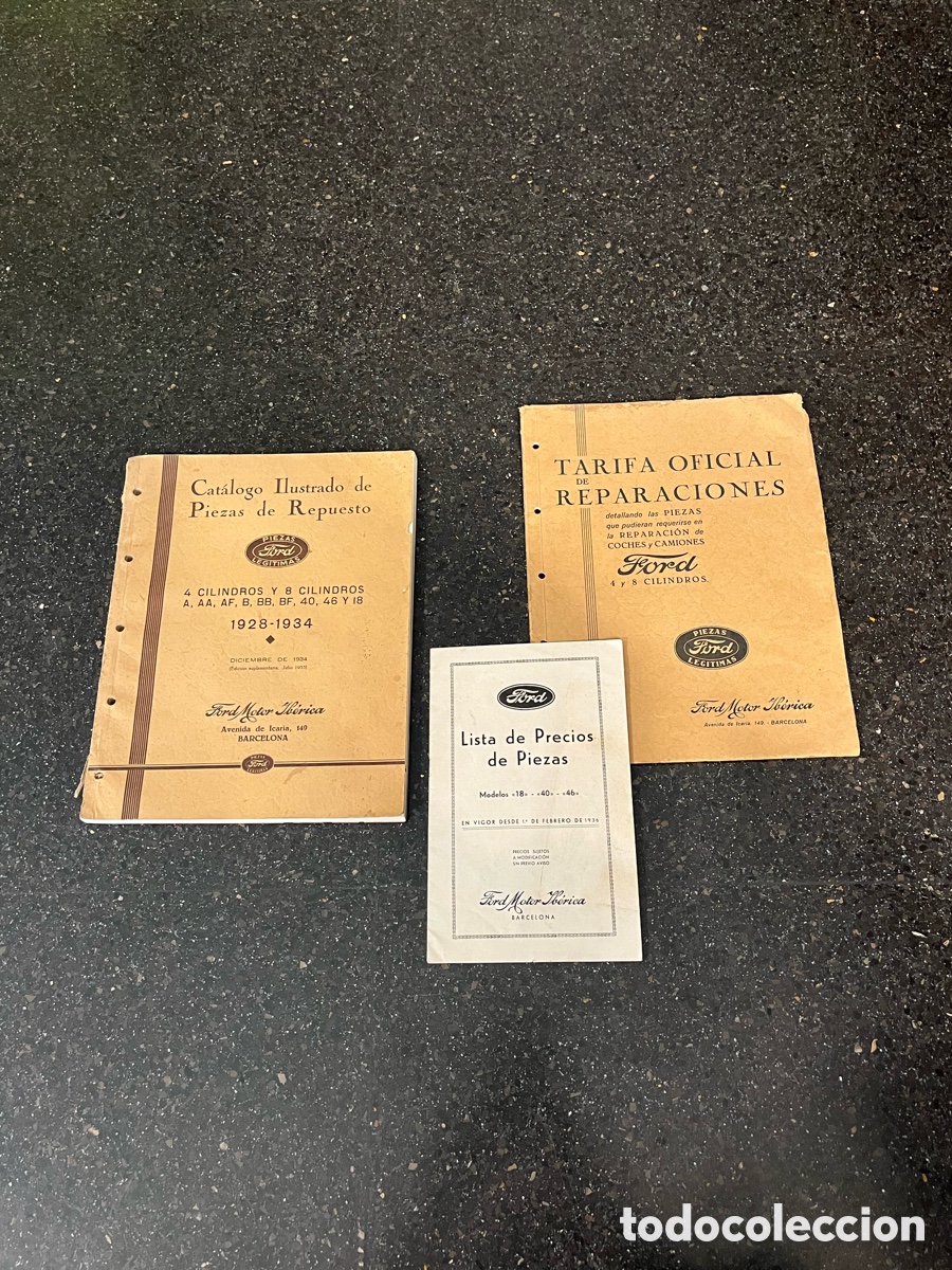 Coches y Motocicletas: Catalogo Camiones Ford y tarifa de precios 1934