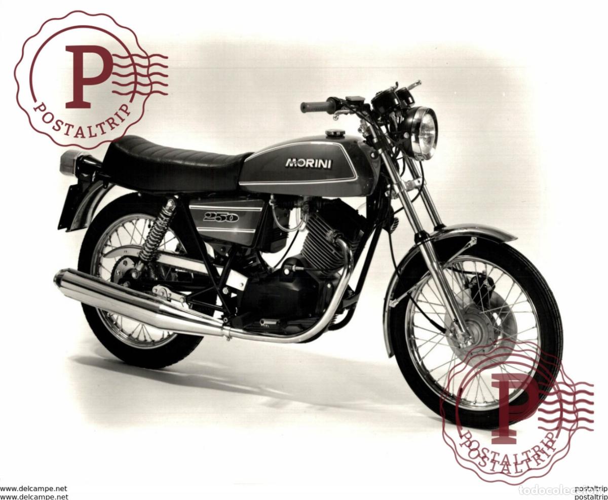 Voitures et Motocyclettes: Morini 250 +-24cm x 18cm Moto MOTOCROSS MOTORCYCLE Douglas J Jackson archive of motorcycles