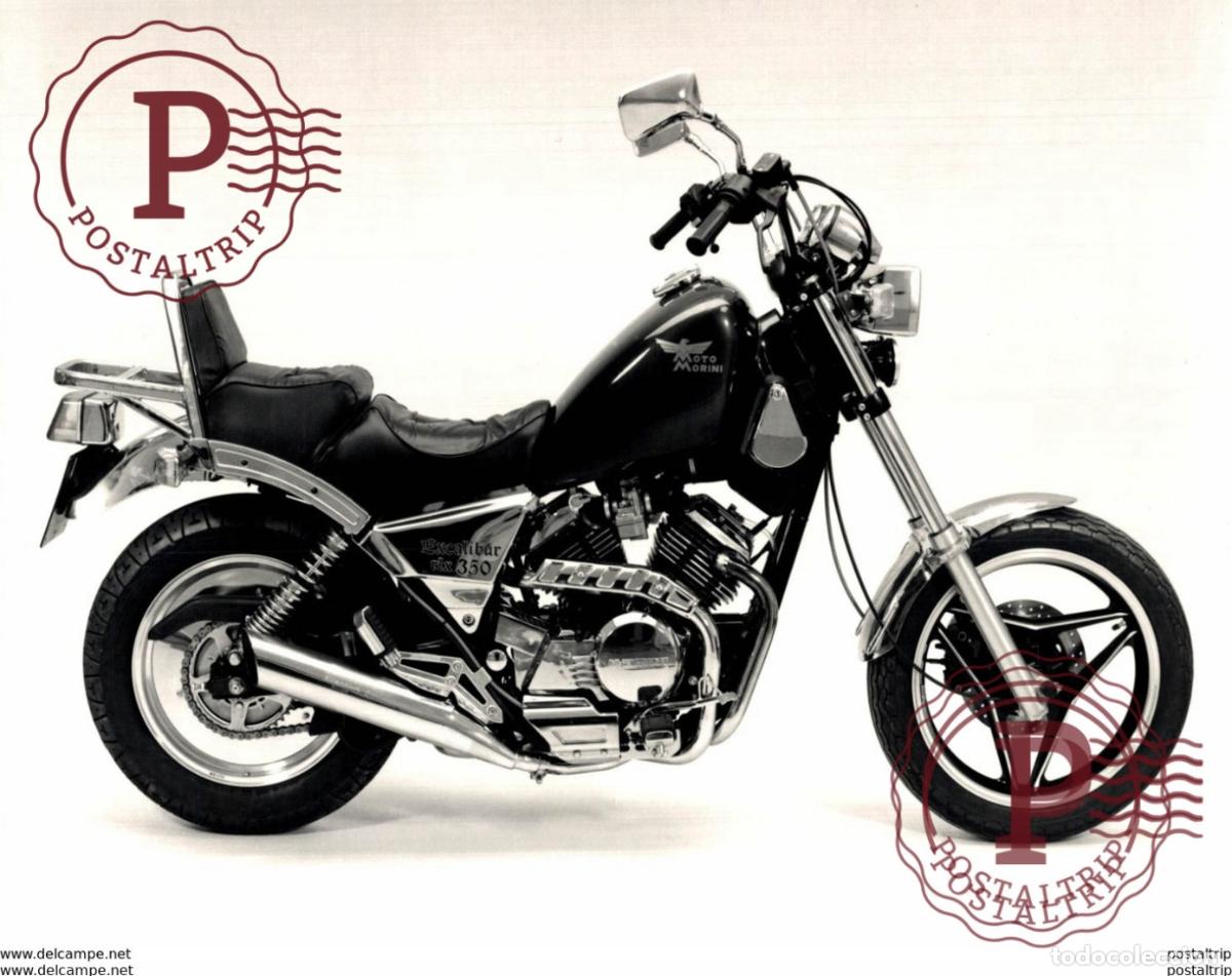 Voitures et Motocyclettes: Moto Morini Excalibur 350 +-24cm x 18cm Moto MOTOCROSS MOTORCYCLE Douglas J Jackson archive of moto