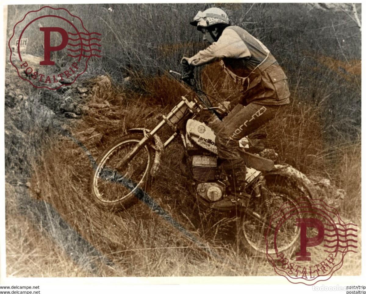Voitures et Motocyclettes: Ancillotti Morgant Trial +-24cm x 18cm Moto MOTOCROSS MOTORCYCLE Douglas J Jackson archive of motor