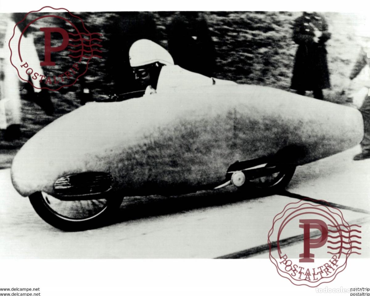 Voitures et Motocyclettes: BMW Ernest Henne using a 500cc compressor 24cmx17cm Moto MOTOCROSS MOTORCYCLE Douglas J Jackson arc
