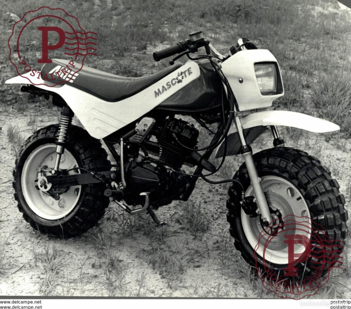 Voitures et Motocyclettes: Mascote +-24cm x 18cm Moto MOTOCROSS MOTORCYCLE Douglas J Jackson archive of motorcycles