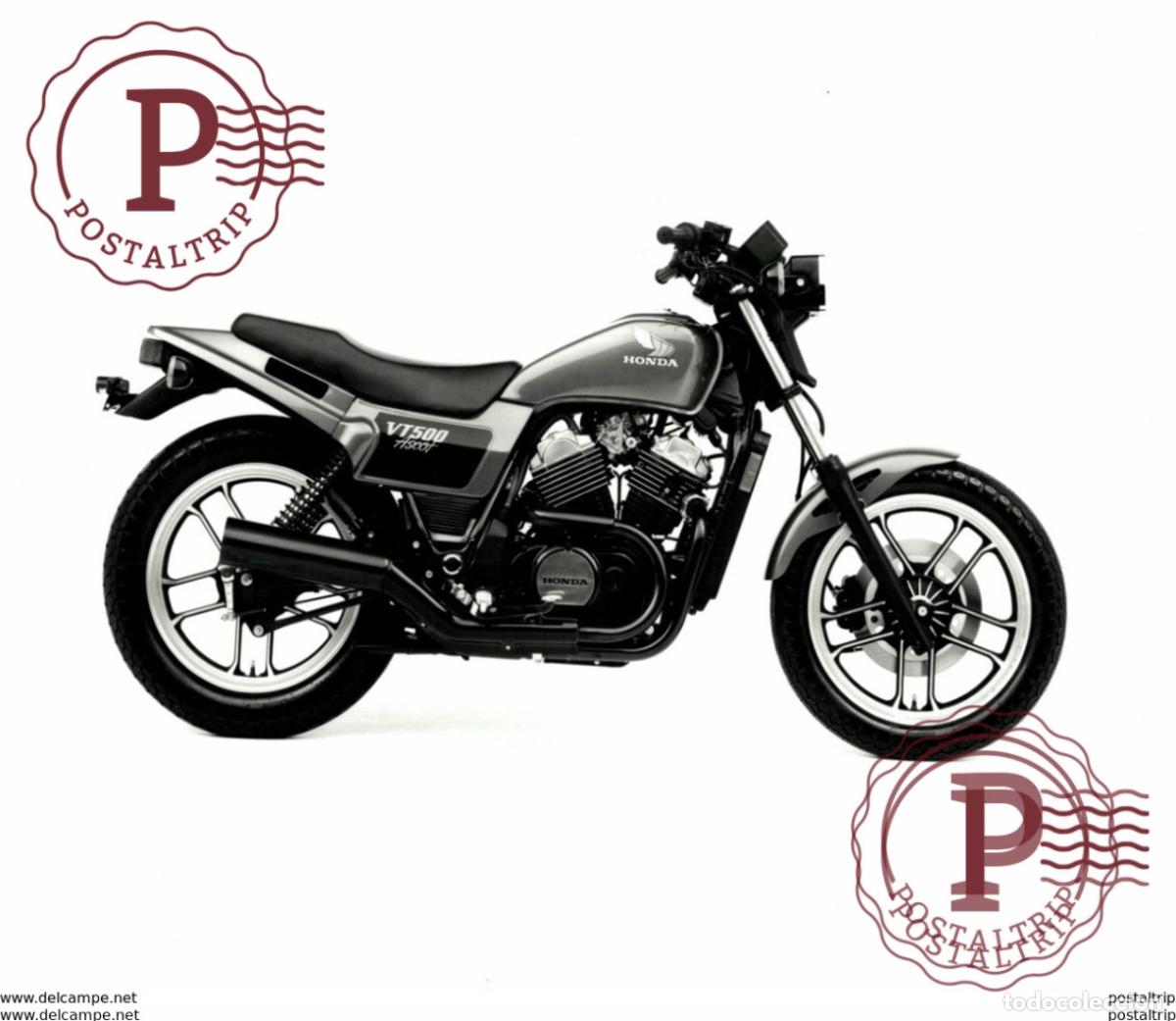 Voitures et Motocyclettes: Honda VT500 Ascot +-26cm x 20cm Moto MOTOCROSS MOTORCYCLE Douglas J Jackson archive of motorcycles