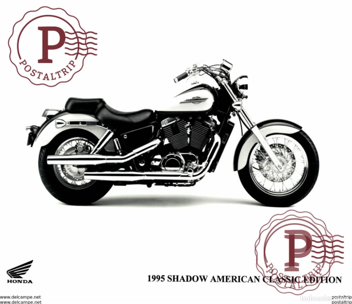Voitures et Motocyclettes: Honda 1995 Shadow American Classic E. +-26cm x 20cm Moto MOTOCROSS MOTORCYCLE Douglas J Jackson arc