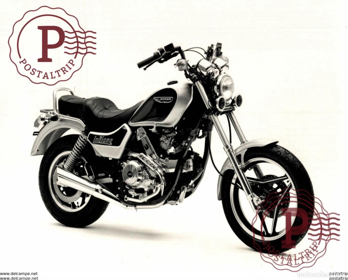 Voitures et Motocyclettes: Ducati Indiana +-24cm x 17cm Moto MOTOCROSS MOTORCYCLE Douglas J Jackson archive of motorcycles