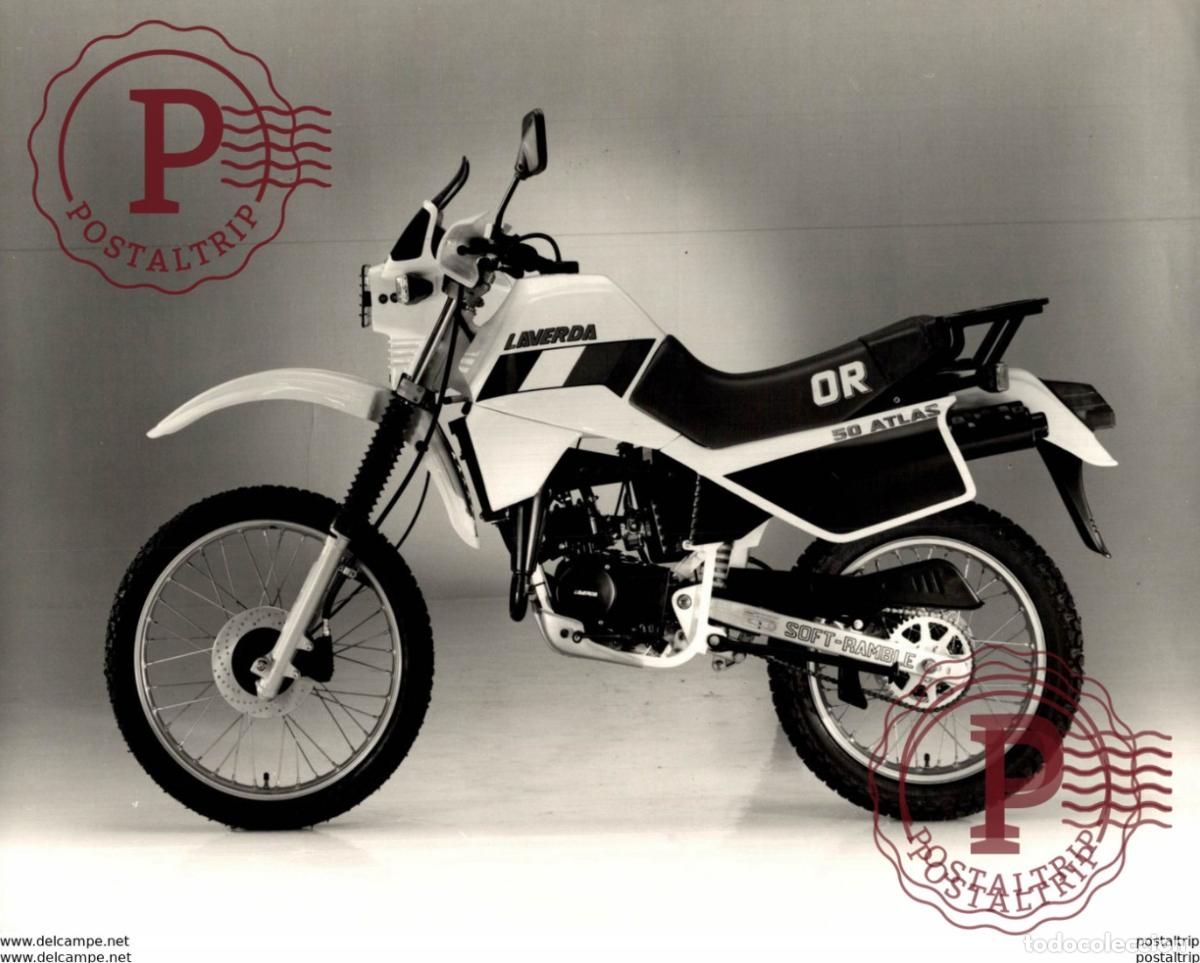 Carros e motociclos: Laverda OR 50 Atlas +-25cm x 20cm Moto MOTOCROSS MOTORCYCLE Douglas J Jackson archive of motorcycle