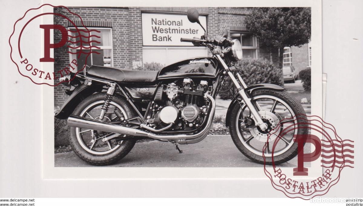 Carros e motociclos: Kawasaki Z650 +-16cm x 10cm Moto MOTOCROSS MOTORCYCLE Douglas J Jackson archive of motorcycles