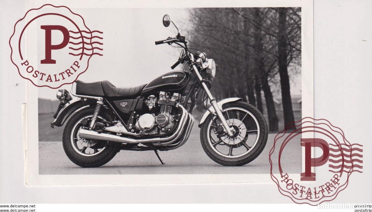 Carros e motociclos: Kawasaki LTD 750 +-16cm x 10cm Moto MOTOCROSS MOTORCYCLE Douglas J Jackson archive of motorcycles