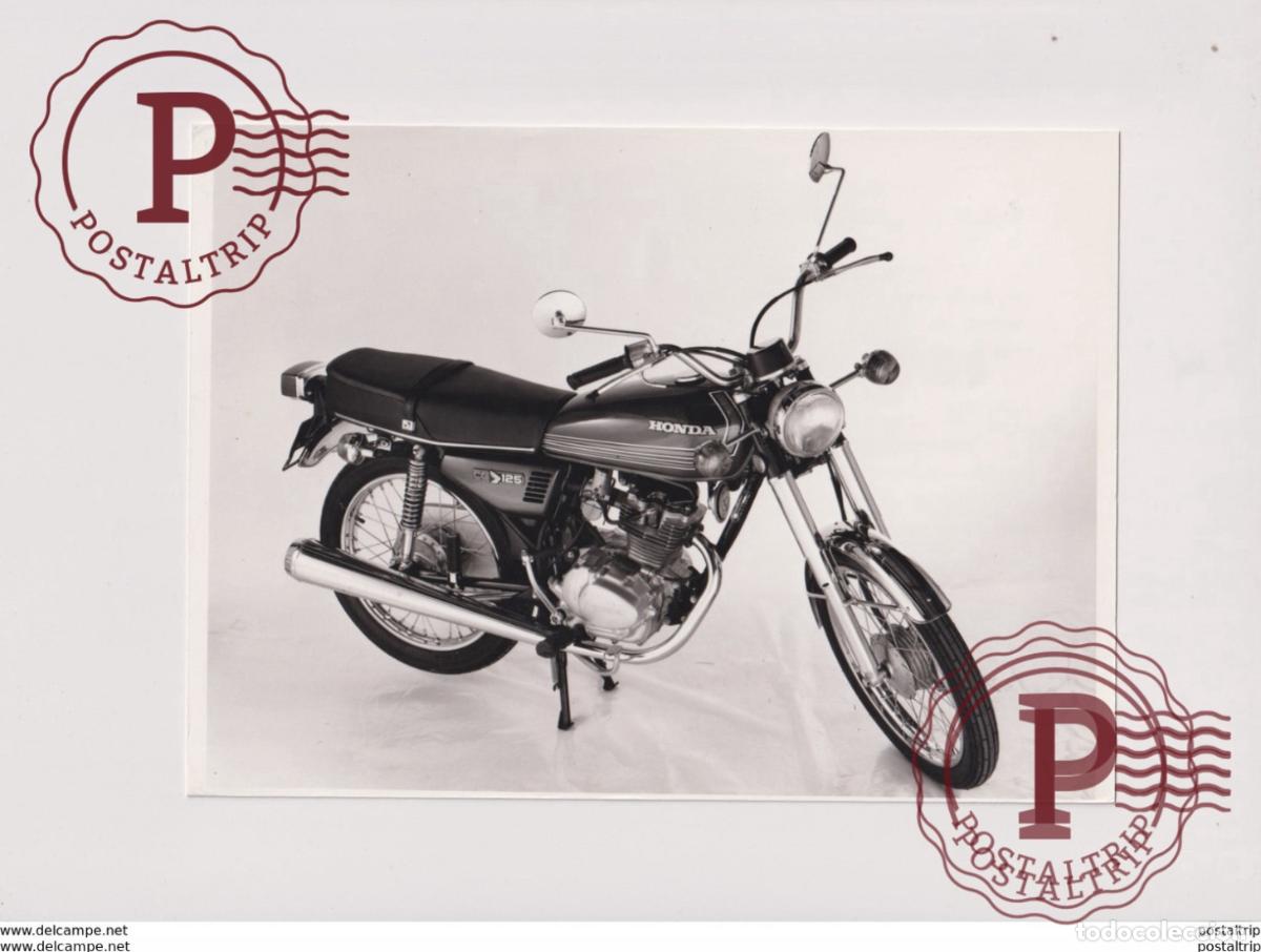 Coches y Motocicletas: Honda CG125 +-21cm x 16cm Moto MOTOCROSS MOTORCYCLE Douglas J Jackson archive of motorcycles