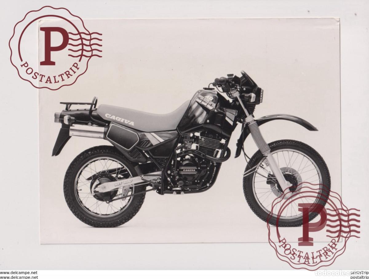 Cars and Motorcycles: Cagiva +-24cm x 17cm Moto MOTOCROSS MOTORCYCLE Douglas J Jackson archive of motorcycles