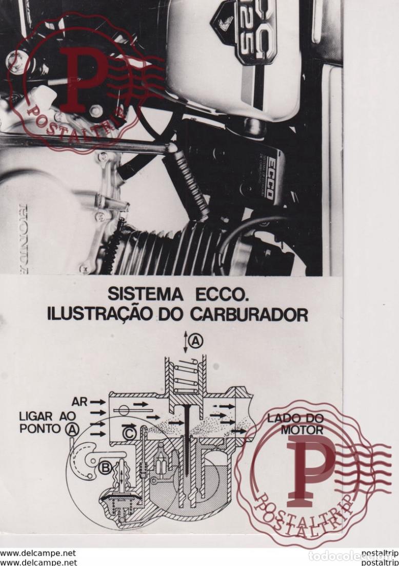 Coches y Motocicletas: Sistema Ecco, Carburador +-12cm x 17cm Moto MOTOCROSS MOTORCYCLE Douglas J Jackson archive of motor