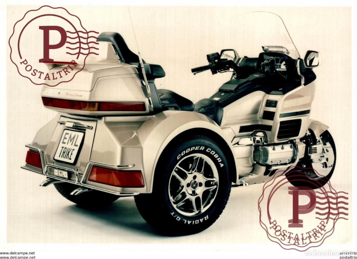 Coches y Motocicletas: EML Trike +-18cm x 14cm Moto MOTOCROSS MOTORCYCLE Douglas J Jackson archive of motorcycles