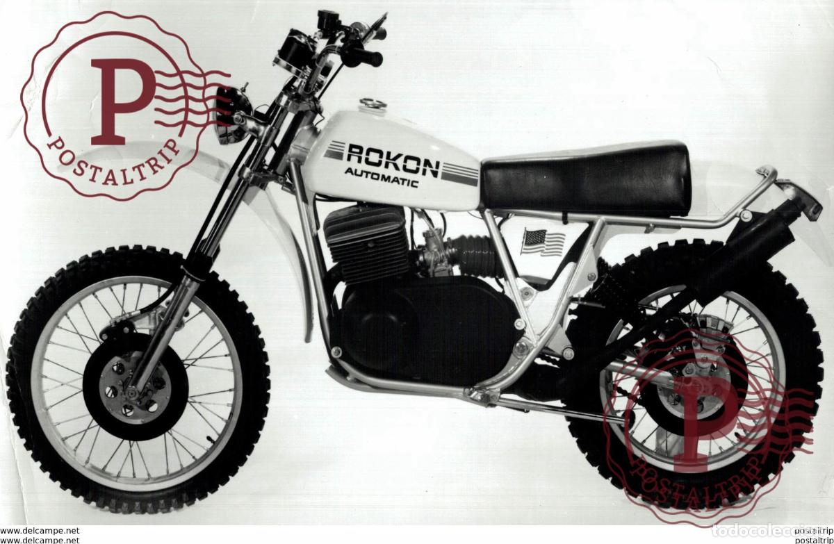Coches y Motocicletas: Rokon Automatic RT-II. +-23cm x 13cm Moto MOTOCROSS MOTORCYCLE Douglas J Jackson archive of motorcy