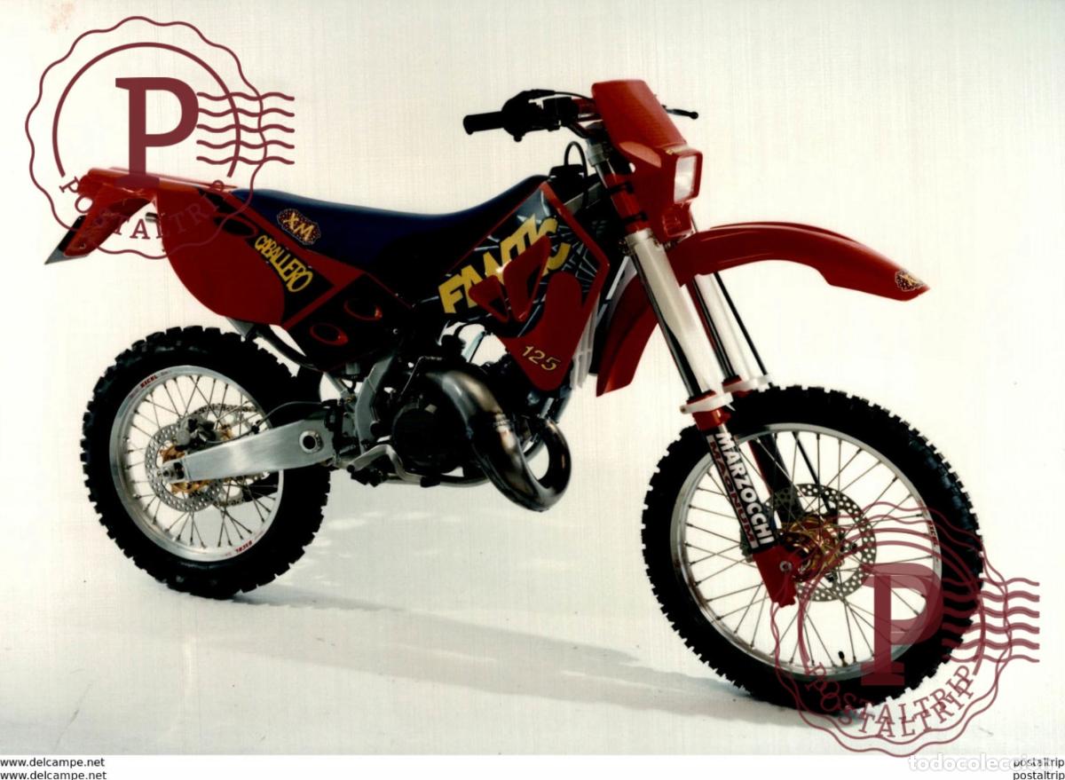 Coches y Motocicletas: Fantic Caballero 125 +-20cm x 14cm Moto MOTOCROSS MOTORCYCLE Douglas J Jackson archive of motorcycl