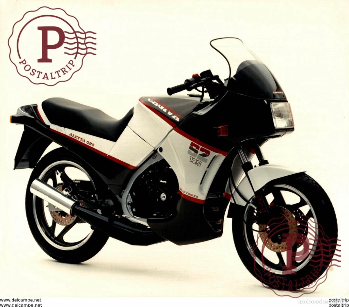 Carros e motociclos: Cagiva S2 125 Aletta Oro +-25cm x 20cm Moto MOTOCROSS MOTORCYCLE Douglas J Jackson archive of motor