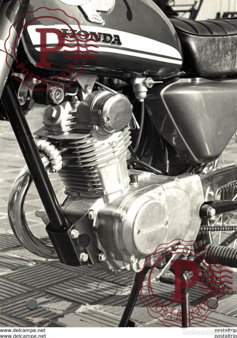 Coches y Motocicletas: Honda +-10cm x 14cm Perforada Moto MOTOCROSS MOTORCYCLE Douglas J Jackson archive of motorcycles