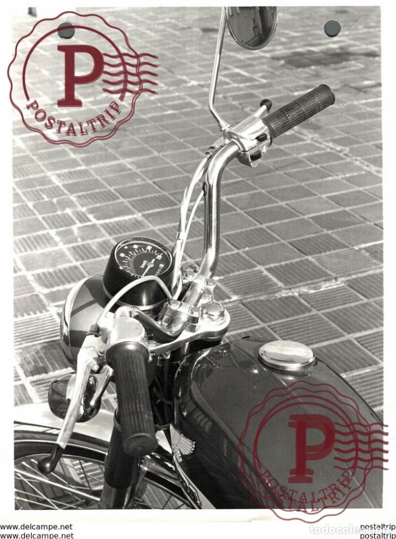 Coches y Motocicletas: Honda CB 90 +-12cm x 16cm Perforada Moto MOTOCROSS MOTORCYCLE Douglas J Jackson archive of motor