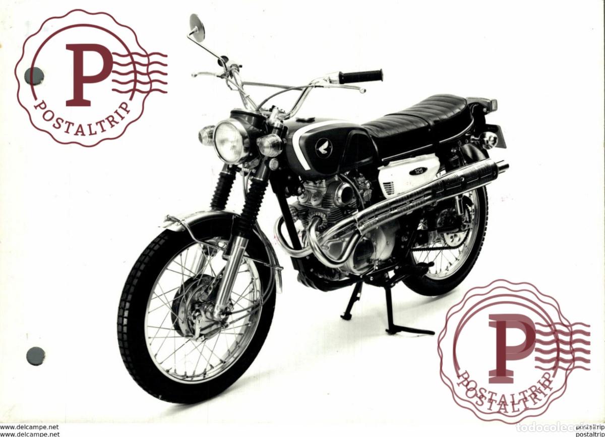 Coches y Motocicletas: Twin 125cc +-17cm x 11cm Perforada Moto MOTOCROSS MOTORCYCLE Douglas J Jackson archive of motorc