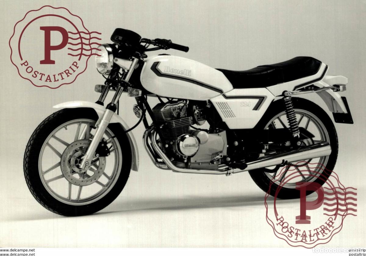 Coches y Motocicletas: BENELLI 124 +-18cm x 12cm Moto MOTOCROSS MOTORCYCLE Douglas J Jackson archive of motorcycles