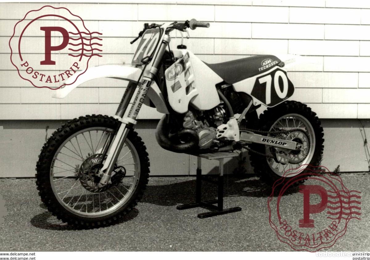 Coches y Motocicletas: KTM, Dunlop +-18cm x 12cm Moto MOTOCROSS MOTORCYCLE Douglas J Jackson archive of motorcycles