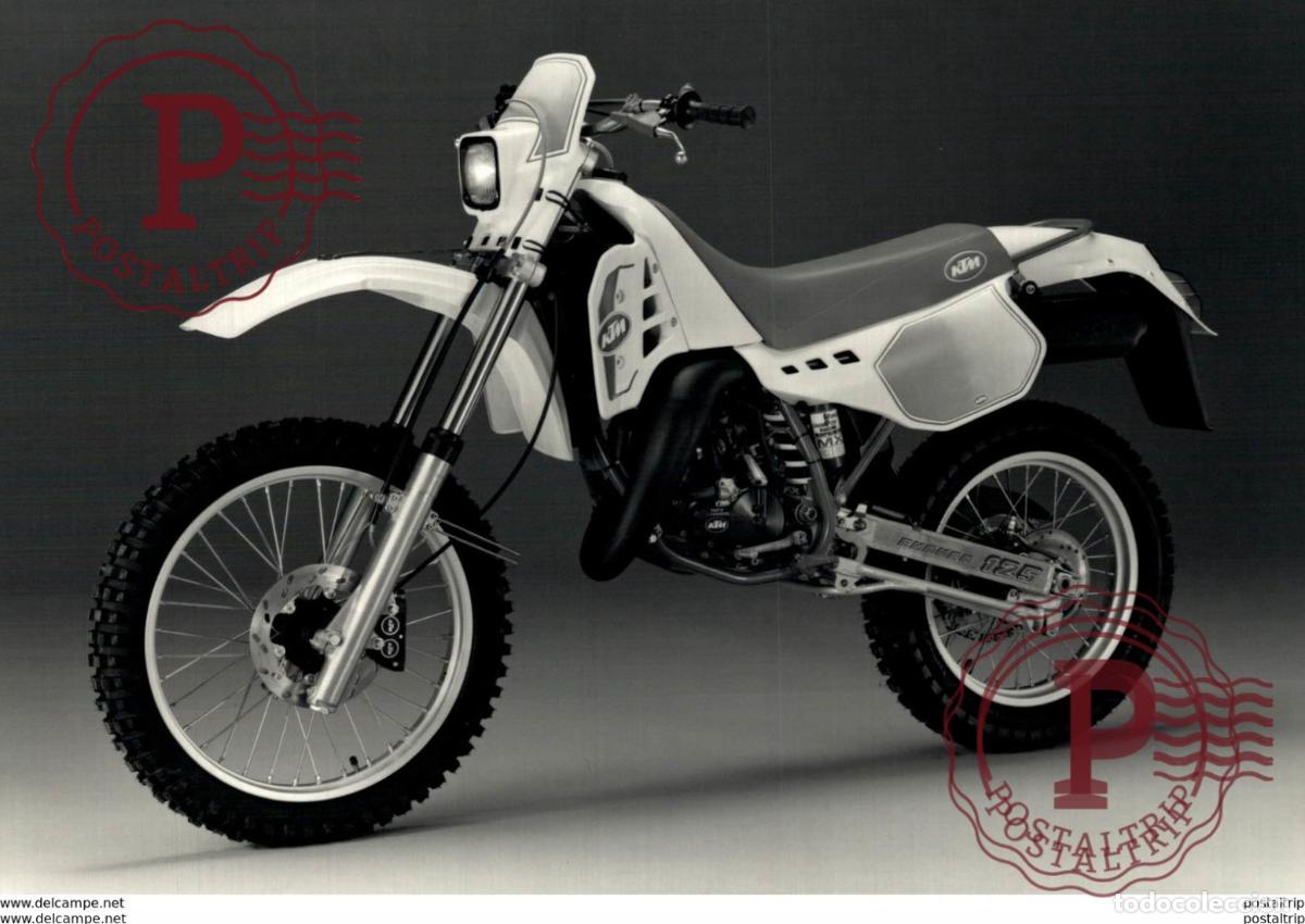 Coches y Motocicletas: KTM, Enduro 125 +-18cm x 12cm Moto MOTOCROSS MOTORCYCLE Douglas J Jackson archive of motorcycles