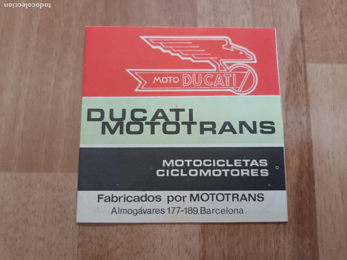 Coches y Motocicletas: CAT&Aacute;LOGO MOTO DUCATI MOTOTRANS. 100, 50 MT TT, 50 MINI 2, JUNIOR 50? 250 24 HORAS , RTS CROSS ETC
