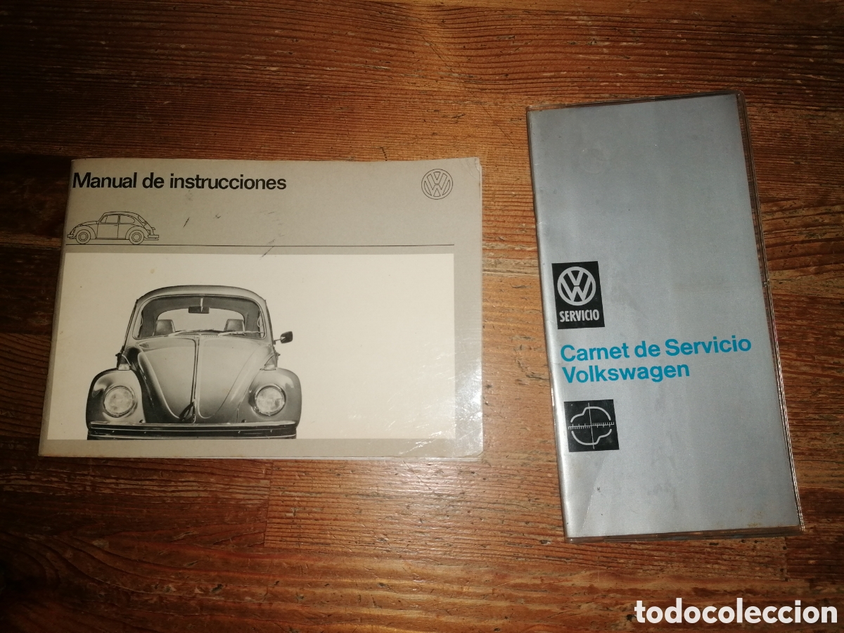 Coches y Motocicletas: Manual de instrucciones VW 1200, 1300 - A&ntilde;o 1970 + Carnet de servicio VOLKSWAGEN