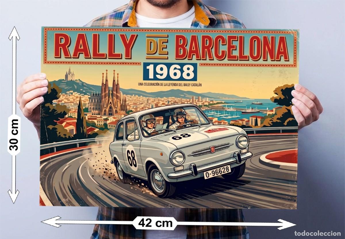 Coches y Motocicletas: Poster Seat 850 Rally - tama&ntilde;o Din A3 (42x30 cm)