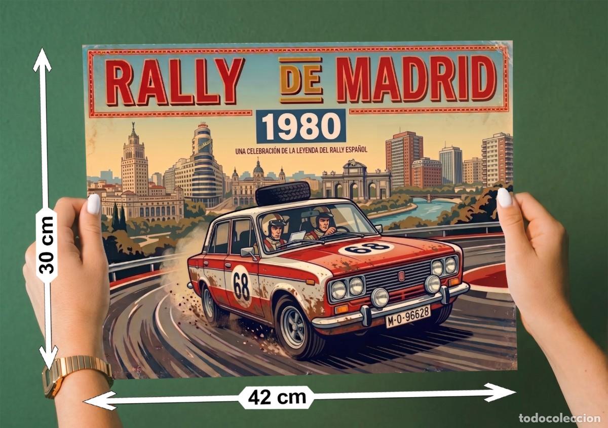 Voitures et Motocyclettes: Poster Seat 124 Rally - tama&ntilde;o Din A3 (42x30 cm)