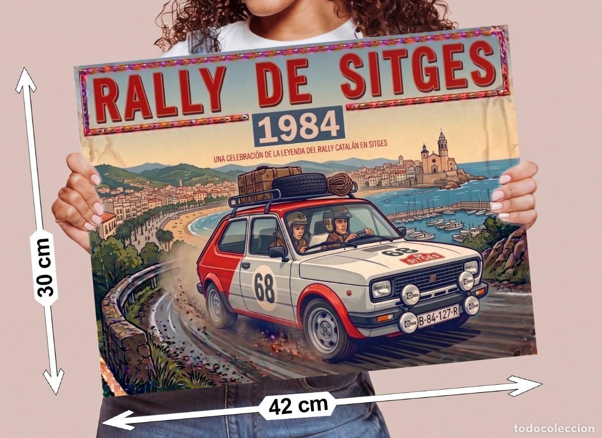 Voitures et Motocyclettes: Poster Seat 127 Rally - tama&ntilde;o Din A3 (42x30 cm)