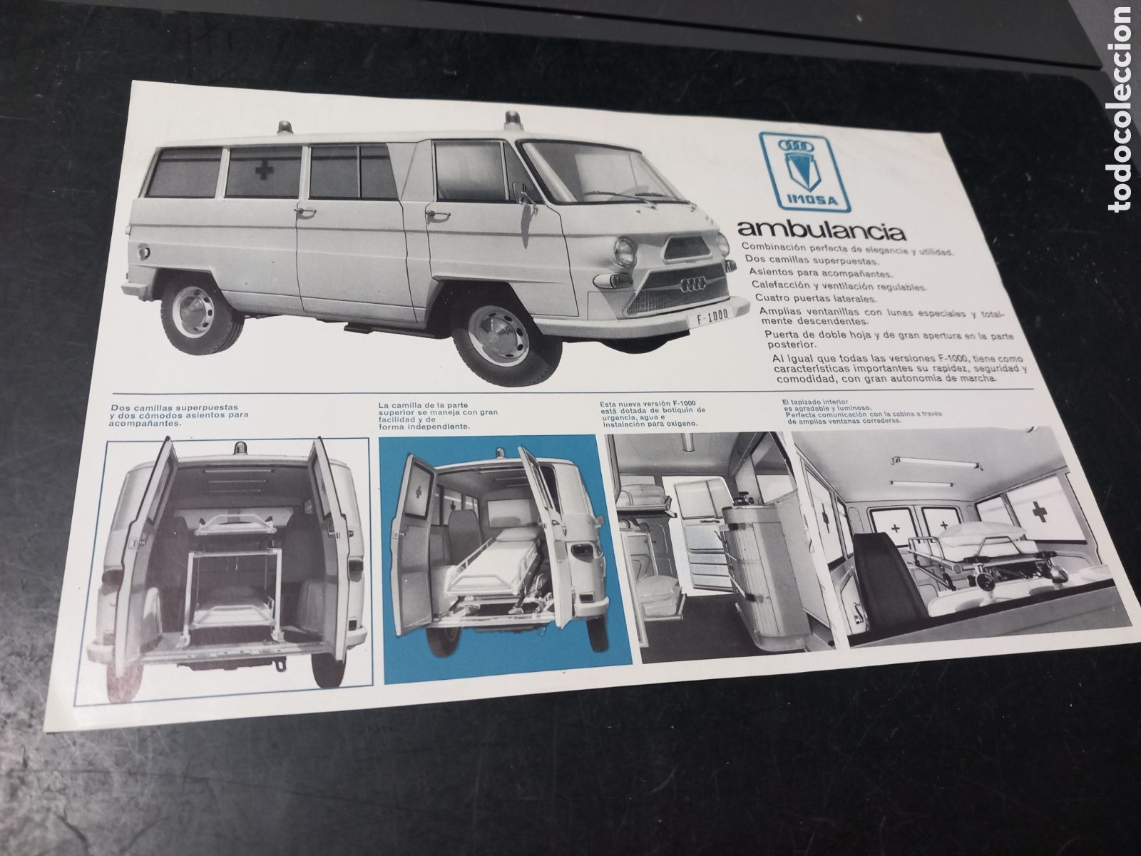 Coches y Motocicletas: ANTIGUO CATALOGO DKW AMBULANCIA ORIGINAL IMOSA BILBAO
