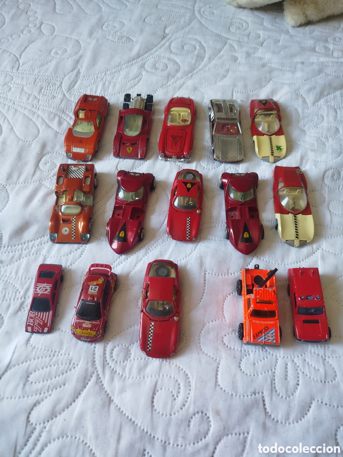 Coches y Motocicletas: Lote de 15 coches de juguetes