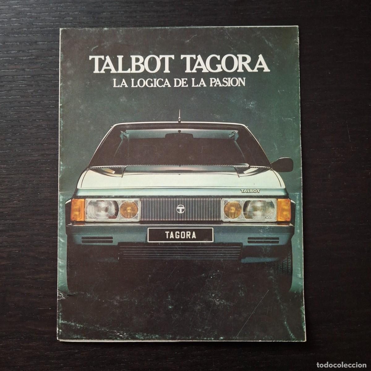 Coches y Motocicletas: TALBOT TAGORA SX DT DIESEL TURBO - FOLLETO CATALOGO PUBLICIDAD ORIGINAL - ESPA&Ntilde;OL A&Ntilde;OS 80