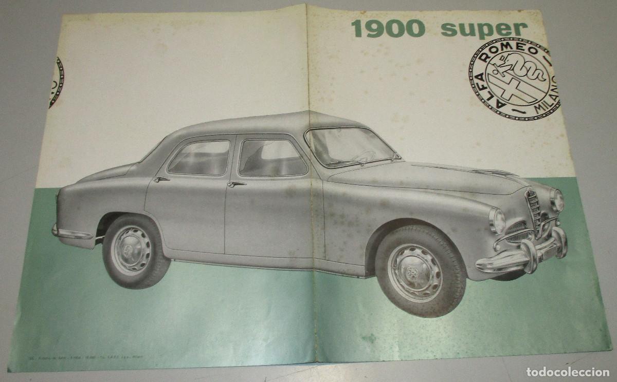 Coches y Motocicletas: Cat&aacute;logo, publicidad, folleto publicitario, d&iacute;ptico Alfa Romeo 1900 Super, 1954