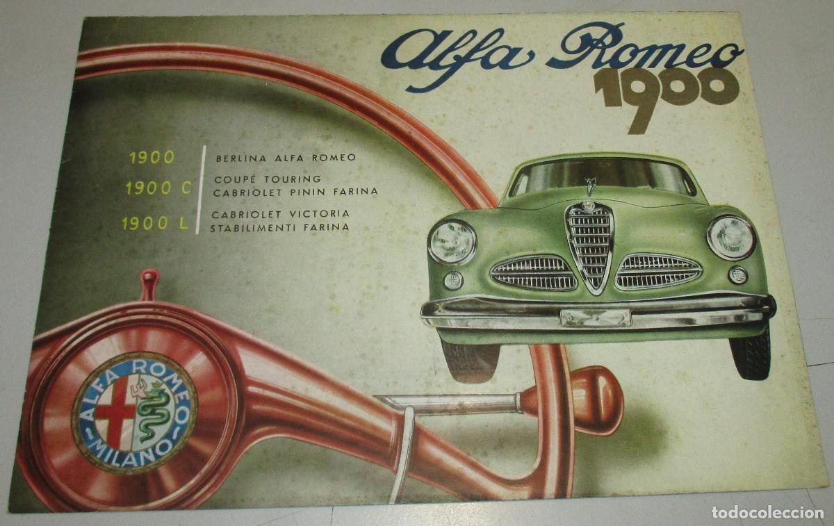 Coches y Motocicletas: Cat&aacute;logo, publicidad, desplegable, Alfa Romeo 1900 C L, 50's