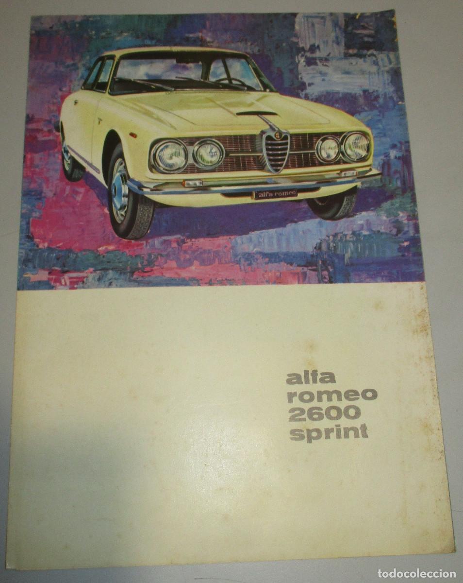 Coches y Motocicletas: Cat&aacute;logo, publicidad, desplegable, Alfa Romeo 2600 Sprint, 1962