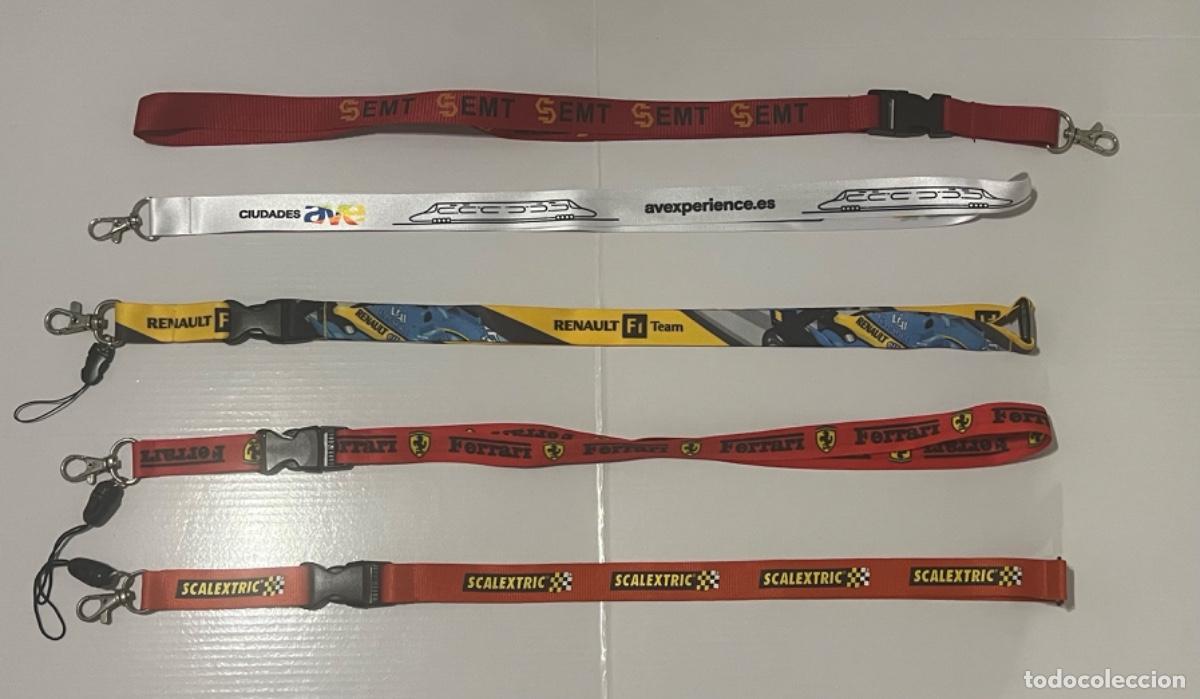 Coches y Motocicletas: 5 Lanyard EMT CIUDADES AVE RENAULT FERRARI SCALEXTRIC