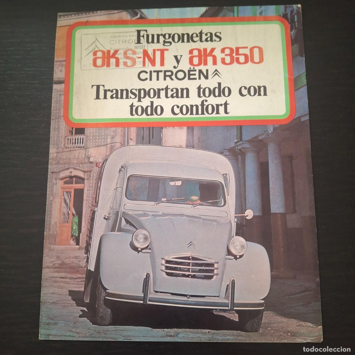 Coches y Motocicletas: CITROEN AK S NT AK 350 AKS 2CV FURGONETA - FOLLETO CATALOGO PUBLICIDAD - ESPA&Ntilde;OL 1970