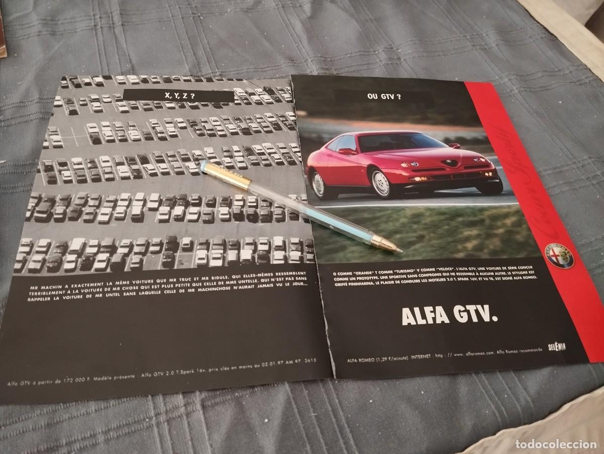 Coches y Motocicletas: COCHE ALFA ROMEO GTV ANUNCIO PUBLICIDAD REVISTA EN ALEM&Aacute;N 1996 BONITO PARA ENMARCAR