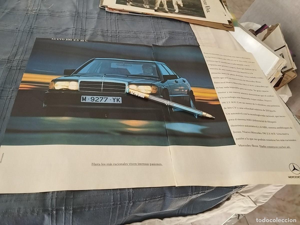 Coches y Motocicletas: COCHE MERCEDES BENZ 190 2.5 16 V. ANUNCIO PUBLICIDAD REVISTA 1988 BONITO PARA ENMARCAR