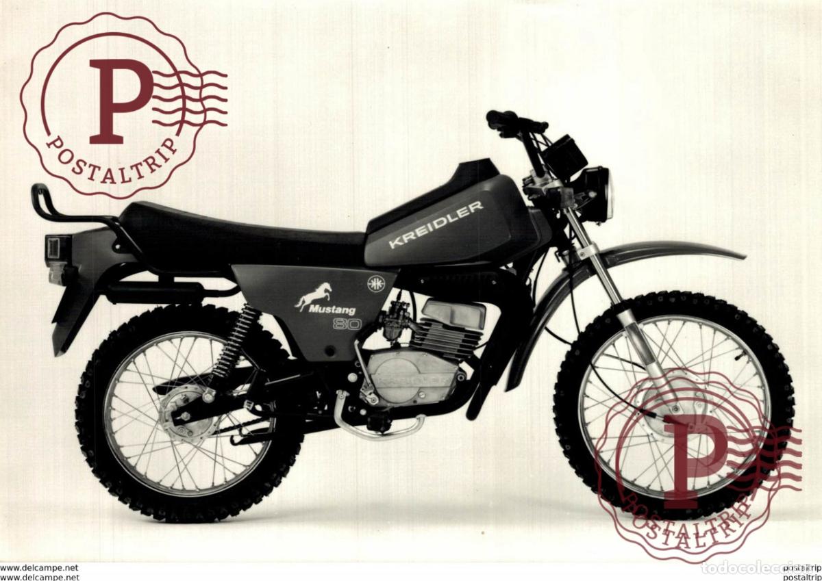 Carros e motociclos: Kreidler, Mustang 80 +-18cm x 12cm Moto MOTOCROSS MOTORCYCLE Douglas J Jackson archive of motorcycl