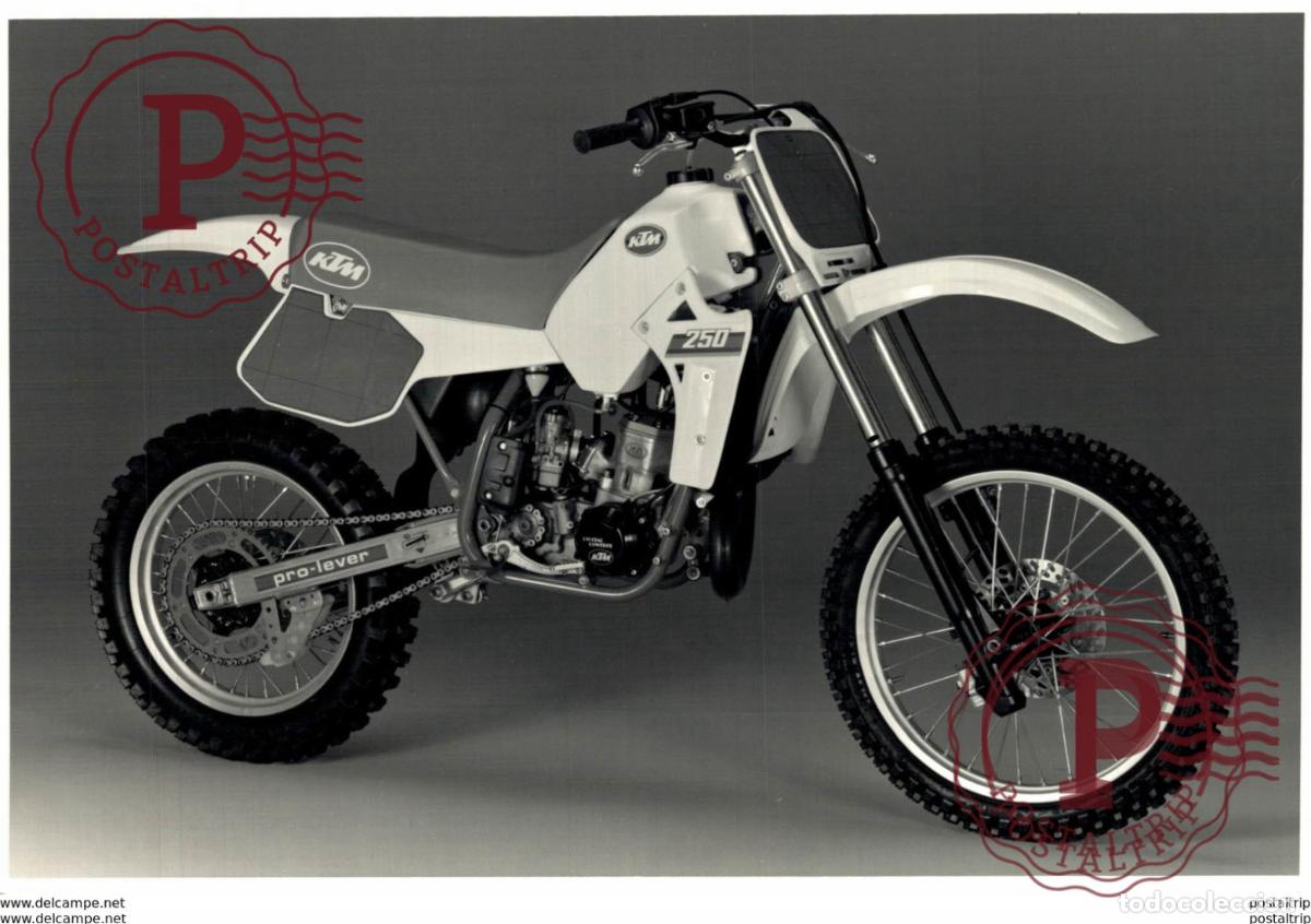 Carros e motociclos: KTM 250 pro-lever +-18cm x 12cm Moto MOTOCROSS MOTORCYCLE Douglas J Jackson archive of motorcycles