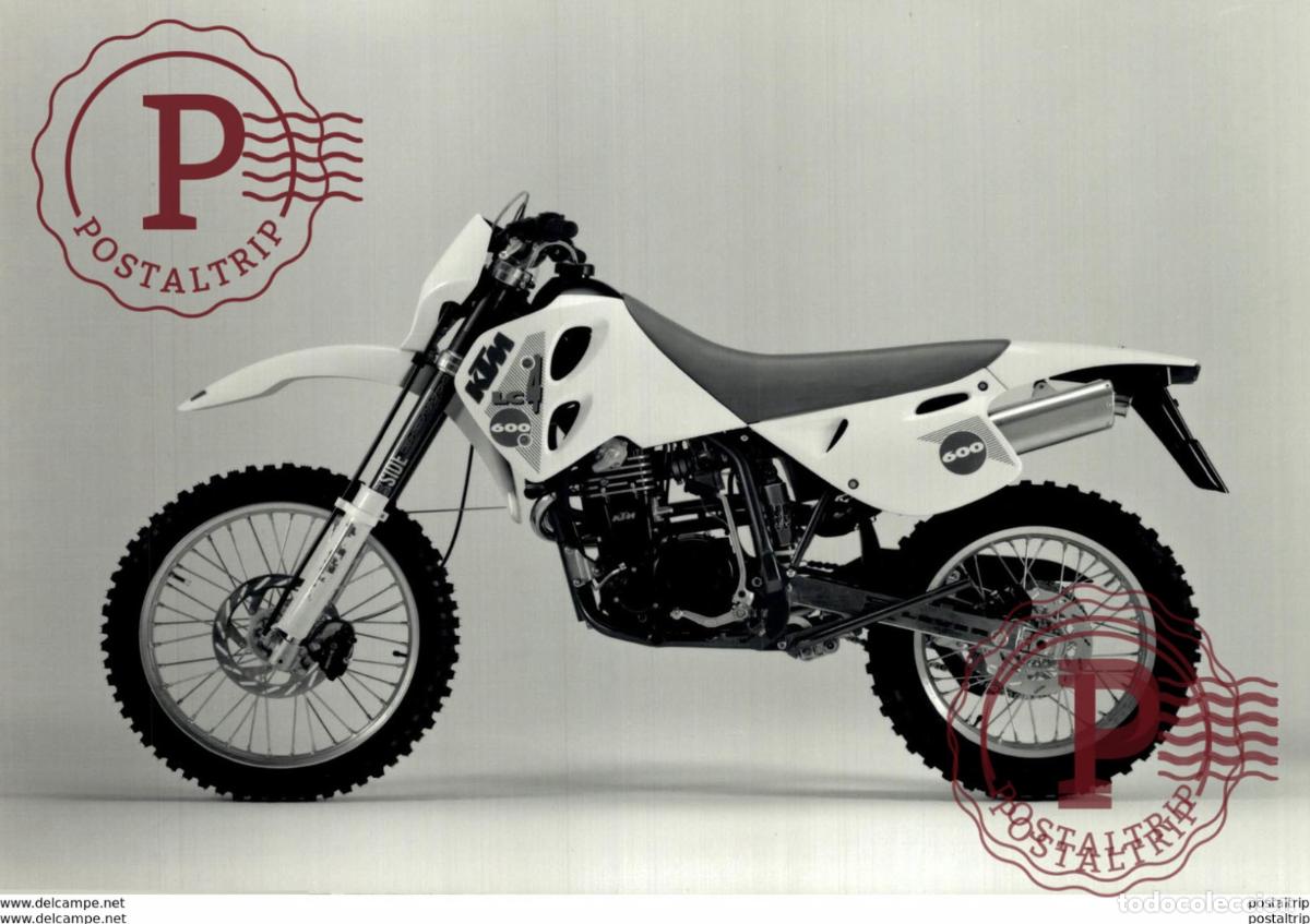 Carros e motociclos: KTM LC4 600 +-18cm x 12cm Moto MOTOCROSS MOTORCYCLE Douglas J Jackson archive of motorcycles