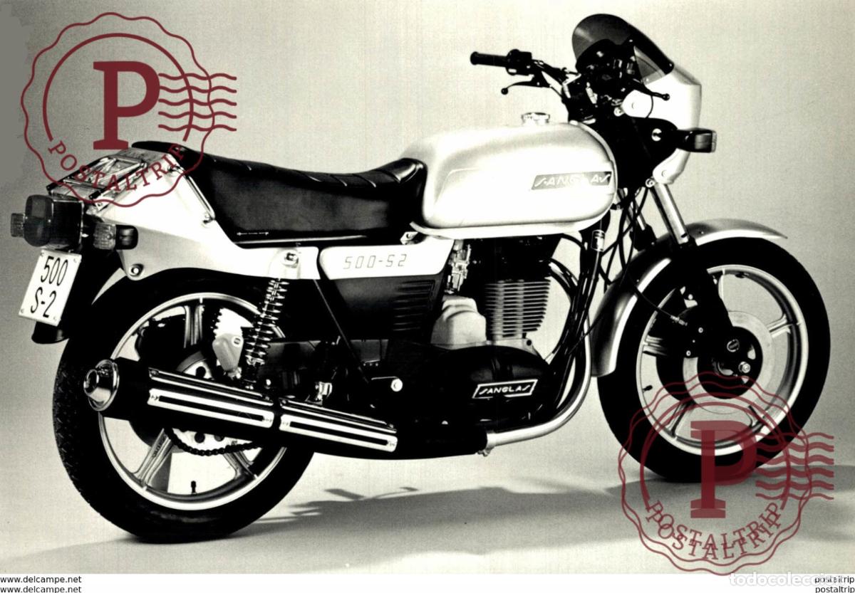 Carros e motociclos: Sanglas, 500-S +-18cm x 12cm Moto MOTOCROSS MOTORCYCLE Douglas J Jackson archive of motorcycles