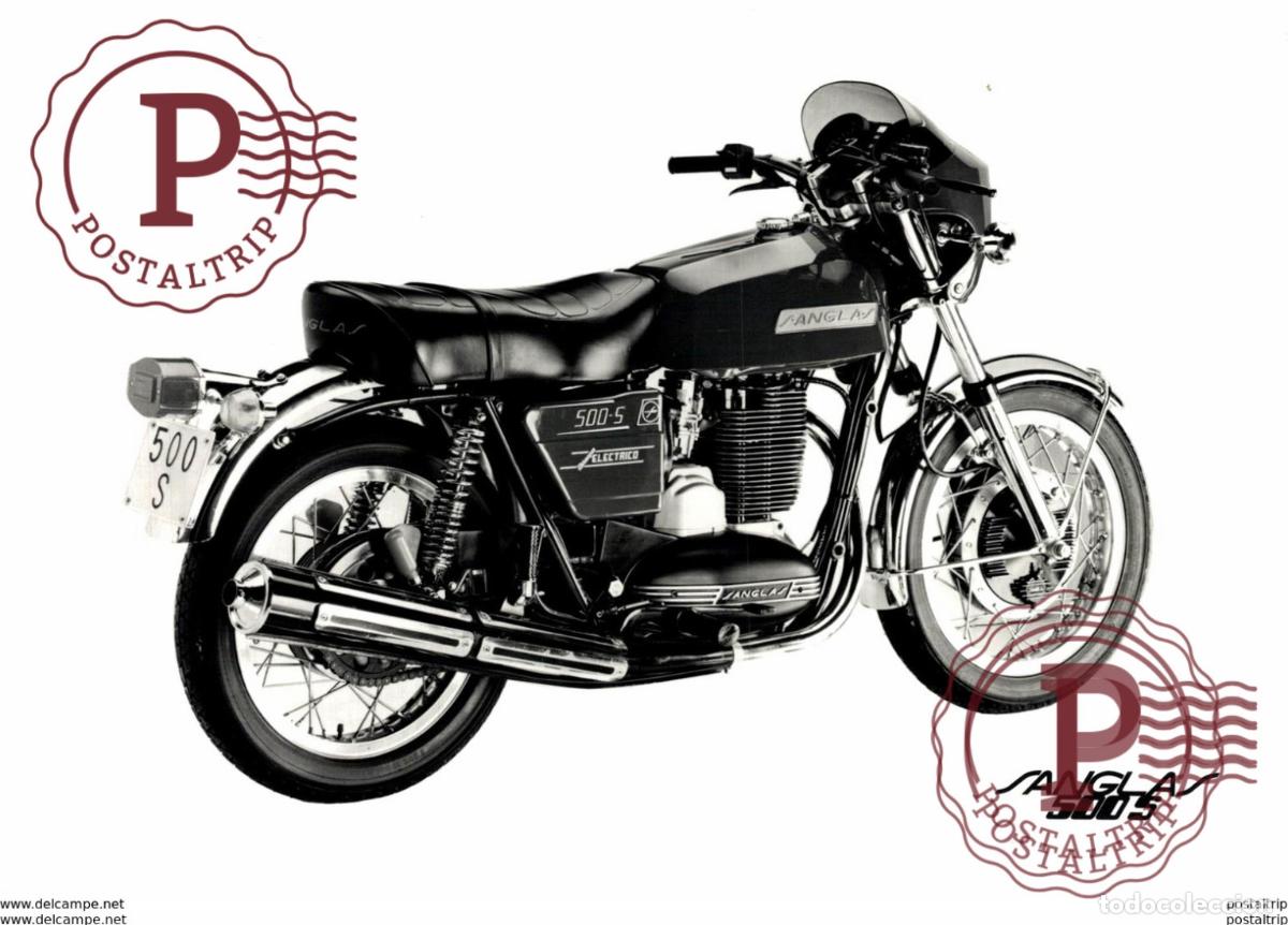 Carros e motociclos: Sanglas 500-S +-18cm x 12cm Moto MOTOCROSS MOTORCYCLE Douglas J Jackson archive of motorcycles