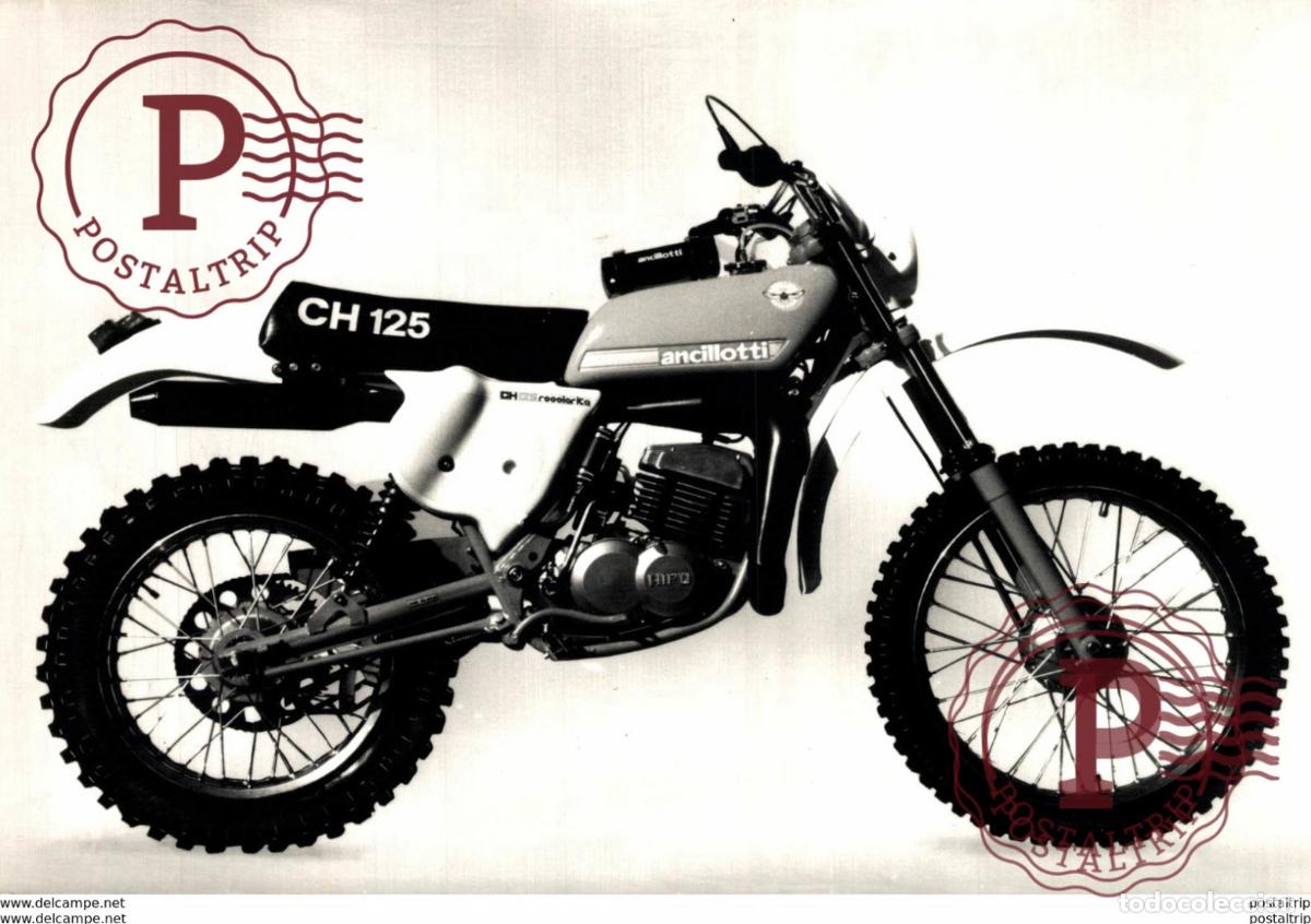 Carros e motociclos: Ancillotti CH 125 +-18cm x 12cm Moto MOTOCROSS MOTORCYCLE Douglas J Jackson archive of motorcycles